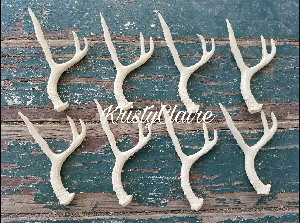 Mini Antler, 1 Faux, Handmade, 1 Small Antler, Deer, Taxidermy, White, Cream, Black, Gold, Copper, Silver, Red, Purple, Orange, Pink, Blue