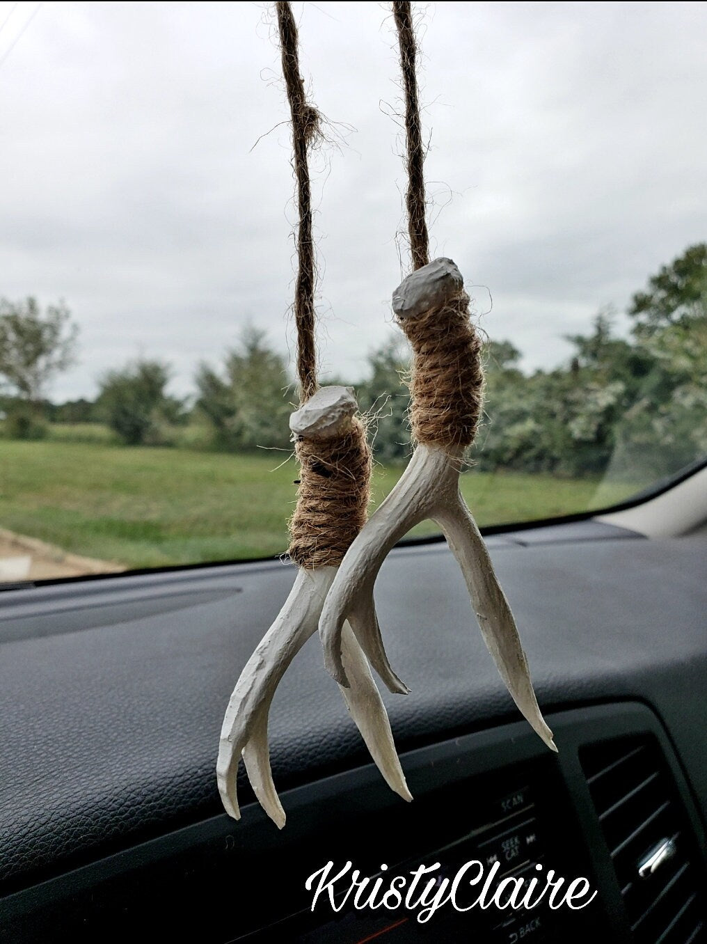 Rear View Mirror Antler Accessories, Charm, Decoration, Hanger, Faux Antlers