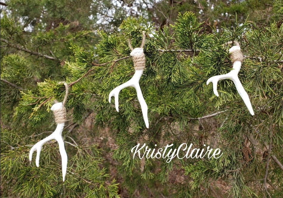 Antler Ornament, Deer Antler, Taxidermy, Faux, Christmas Decorations, Hunting, Fishing, Redneck, Country, Camo