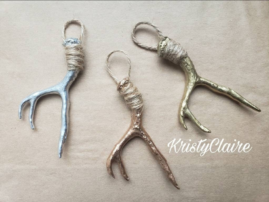 Antler Ornament, Deer Antler, Taxidermy, Faux, Christmas Decorations, Hunting, Fishing, Redneck, Country, Camo