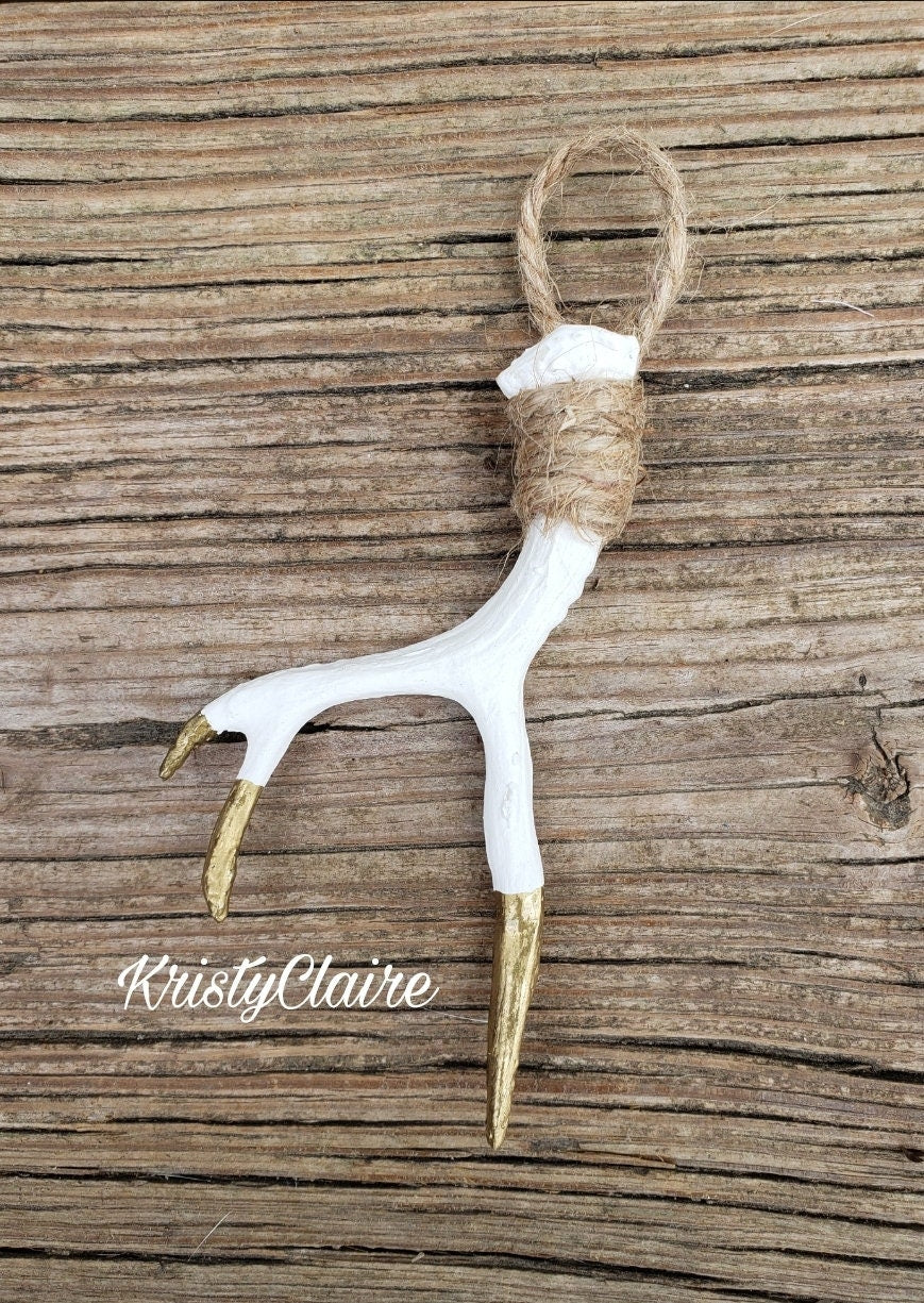 Antler Ornament, Deer Antler, Taxidermy, Faux, Christmas Decorations, Hunting, Fishing, Redneck, Country, Camo